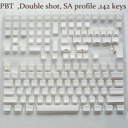 114 Keys GMK keycaps White Minimalist Keycap Double Shot PBT Cherry Profile For Alice layout MX Switch Mechanical Keyboard