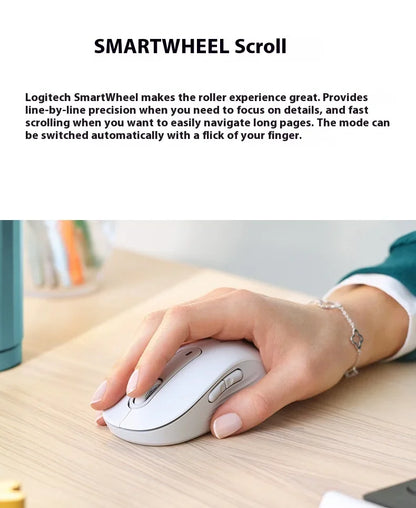 Logitech M650  Wireless Bluetooth Silent Mouse Office Laptop Sensor Technology Advanced Optical Programmable Buttons Mice