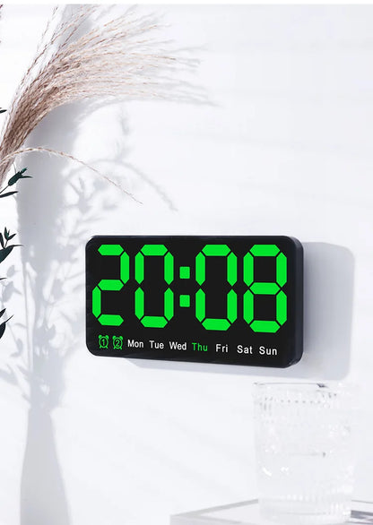 Xiaomi Electronic Wall Clock Temperature Date Table Clock Wall-mounted Dual Alarms Digital LED Clocks for Home Bedroom Voice