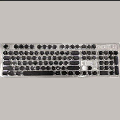 104 Key Russian Keycaps Korean Spanish Universal Round Key Cap PBT for Cherry MX Mechanical Keyboard Backlit Design High-Quality