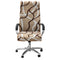 Office Chair Cover with Zipper Printed Computer Chair Cover Stretch Desk Chair Cover Elastic Computer Chair Slipcover All Round