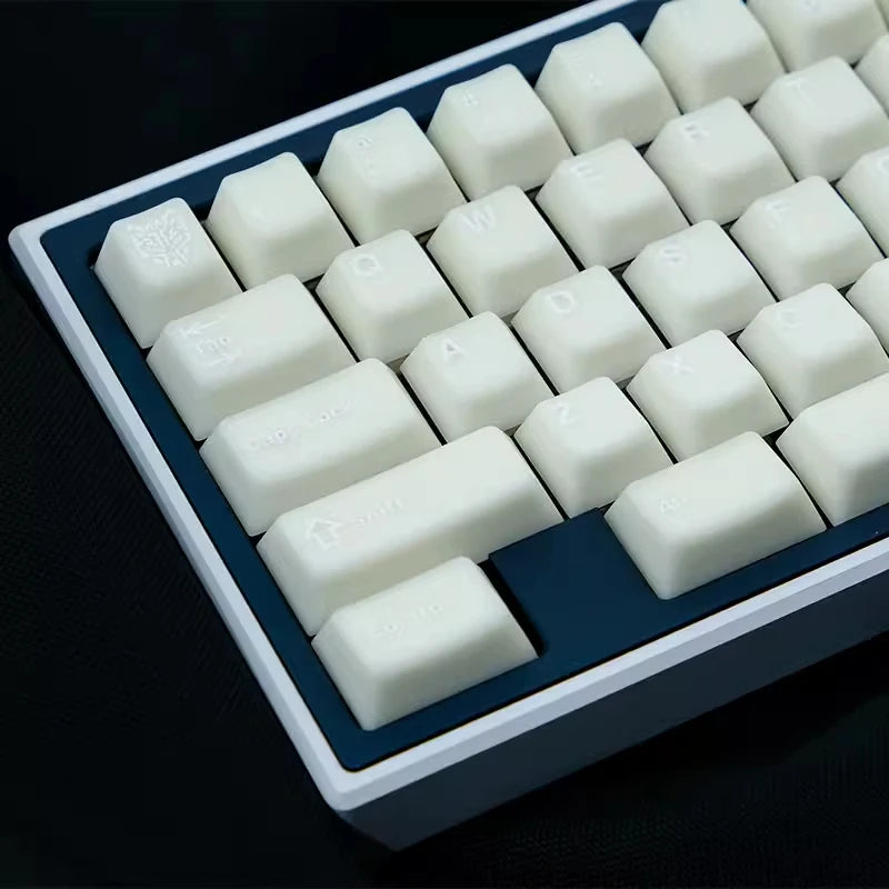 114 Keys GMK keycaps White Minimalist Keycap Double Shot PBT Cherry Profile For Alice layout MX Switch Mechanical Keyboard