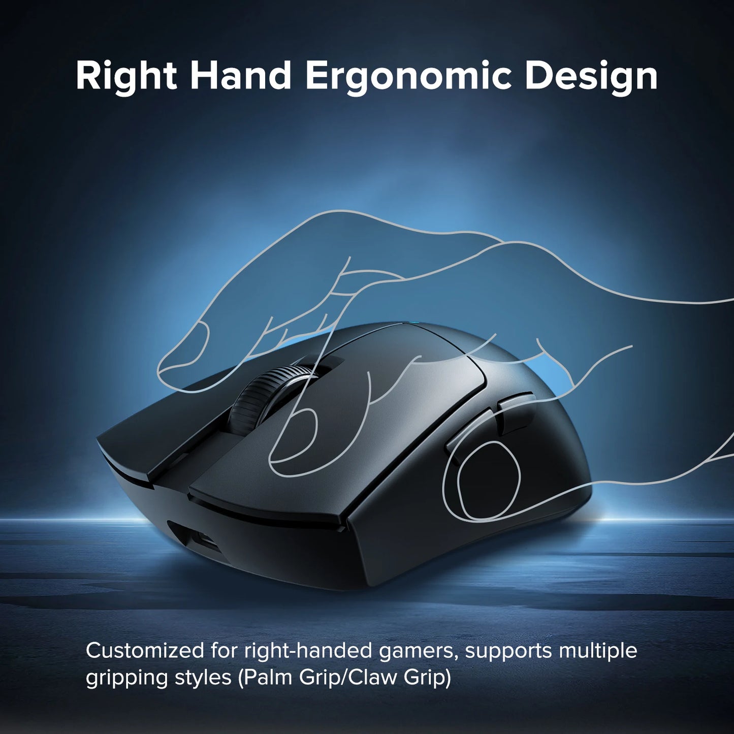 Kysona M511 PAW3395 Wireless Gaming Mouse 58g Ultra-Light 26000DPI 6 Buttons 90 Million Optical Computer Mouse For Laptop PC