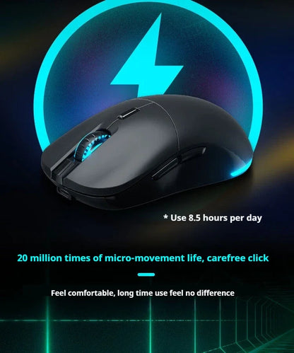 Mechevo M710 Dual-Mode Wireless Gaming Mouse 10000dpi Portable Lightweight Office Gaming Mouse With Replaceable Back Cover