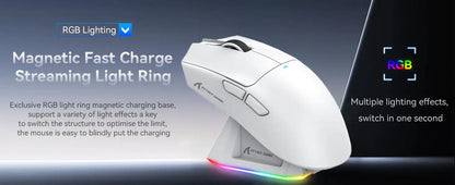 ATTACK SHARK X11 Lightweight Three-mode Wireless Gaming Mouse with RGB Charging Dock Optical Sensor PAW3311 22K DPI  PC/Mac