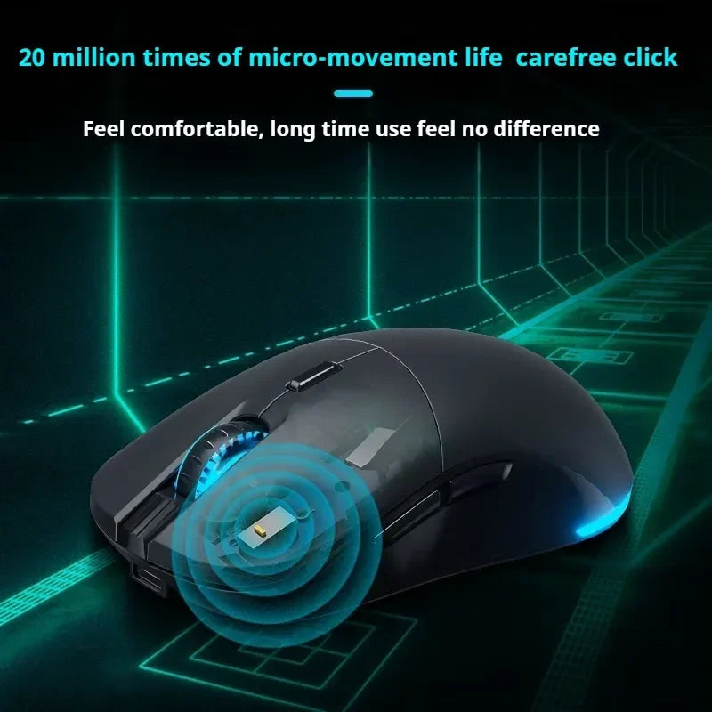 Mechevo M710 Dual-Mode Wireless Gaming Mouse 10000dpi Portable Lightweight Office Gaming Mouse With Replaceable Back Cover