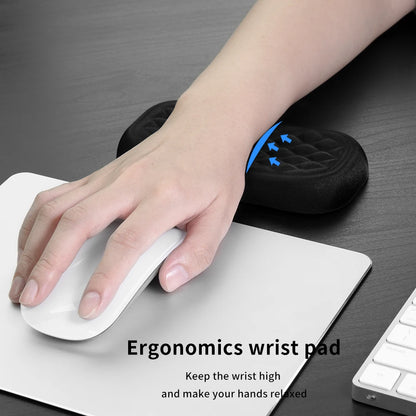 Keyboard and Mouse Wrist Rest Pad Padded Memory Foam Hand Rest Support for Office, Computer, Laptop