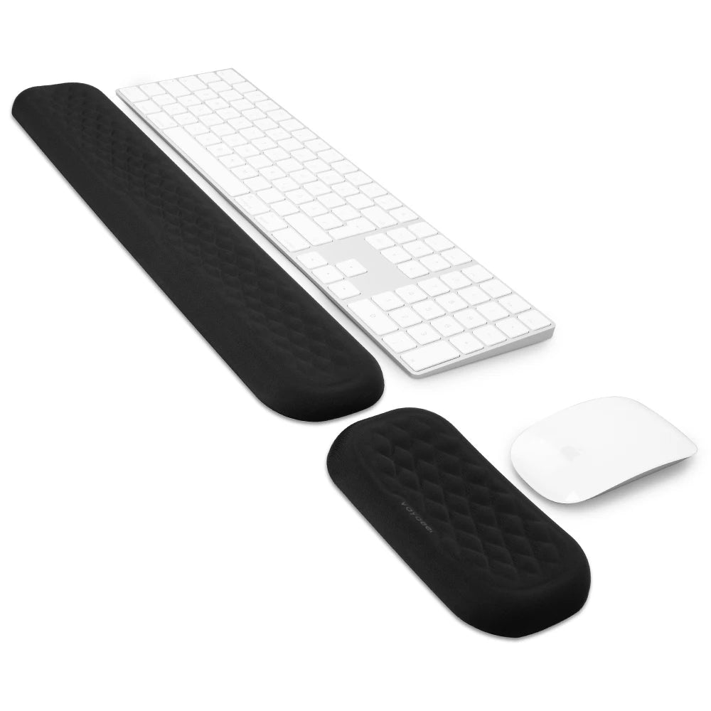 Keyboard and Mouse Wrist Rest Pad Padded Memory Foam Hand Rest Support for Office, Computer, Laptop