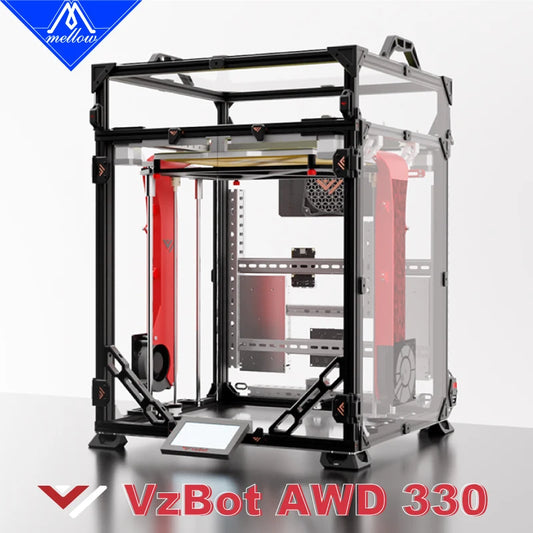 Mellow Genuine DIY VzBoT AWD 330 VZ330 3D Printer Kit For High Quality CNC Metal Lightweight High Speed Printing With Klipper