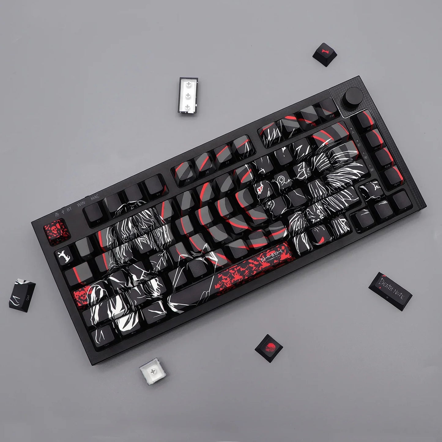 136 Keys Death Note Keycap Cherry Profile PBT Dye Sublimation DIY Keycaps for 61/68/75/96 MX Switch Gaming Mechanical Keyboard