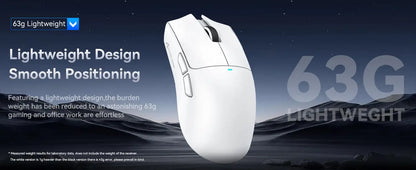 ATTACK SHARK X11 Lightweight Three-mode Wireless Gaming Mouse with RGB Charging Dock Optical Sensor PAW3311 22K DPI  PC/Mac