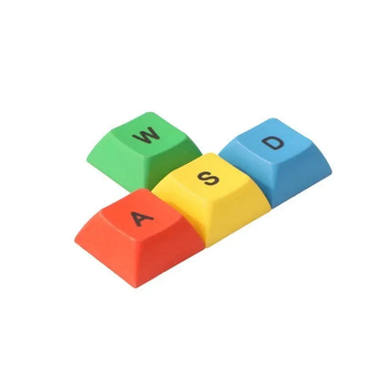 NPKC WASD Arroow ESC Keycaps DSA Supplementary PBT Keycap Red Yellow Blue Green Key caps for MX Switch Mechanical Keyboard DIY