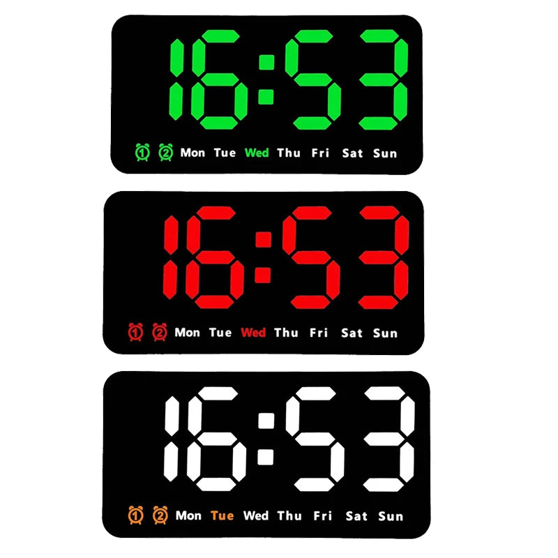 Xiaomi Electronic Wall Clock Temperature Date Table Clock Wall-mounted Dual Alarms Digital LED Clocks for Home Bedroom Voice