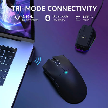 ATTACK SHARK X11 Lightweight Three-mode Wireless Gaming Mouse with RGB Charging Dock Optical Sensor PAW3311 22K DPI  PC/Mac