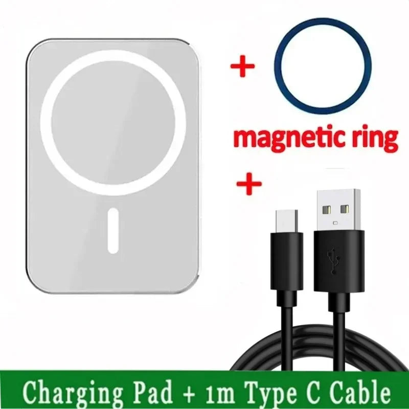 15W Car Wireless Charger Supports Magsafe Dual Color Optional Charger Compatible with IPhone 12/13/14/15 Pro/ProMax/mini/15 Plus