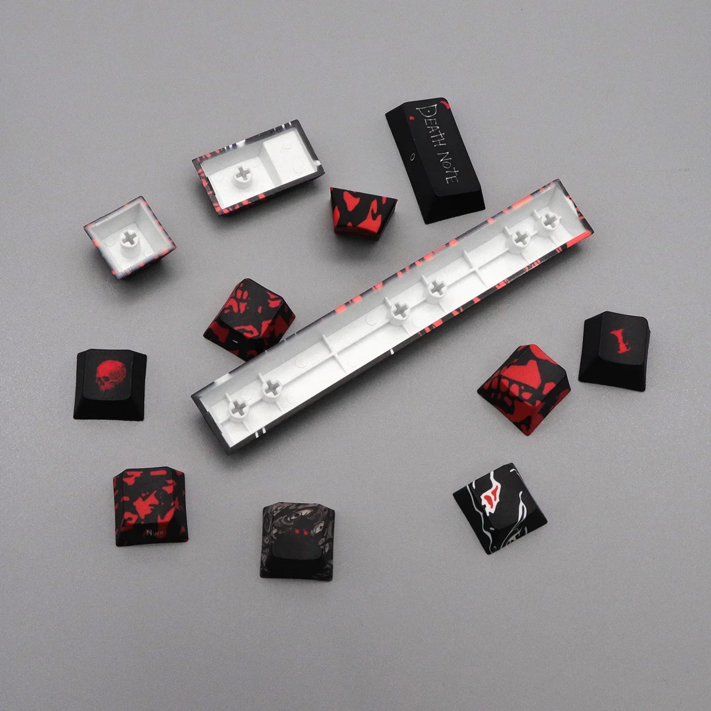 136 Keys Death Note Keycap Cherry Profile PBT Dye Sublimation DIY Keycaps for 61/68/75/96 MX Switch Gaming Mechanical Keyboard