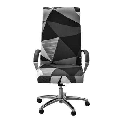 Office Chair Cover with Zipper Printed Computer Chair Cover Stretch Desk Chair Cover Elastic Computer Chair Slipcover All Round