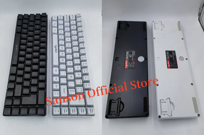 Spanish Keyboard With Ñ ISO Keyboard Spanish English 68 Keys Layout Feel Like Mechanical Type C Wired RGB Backlight Gaming V200