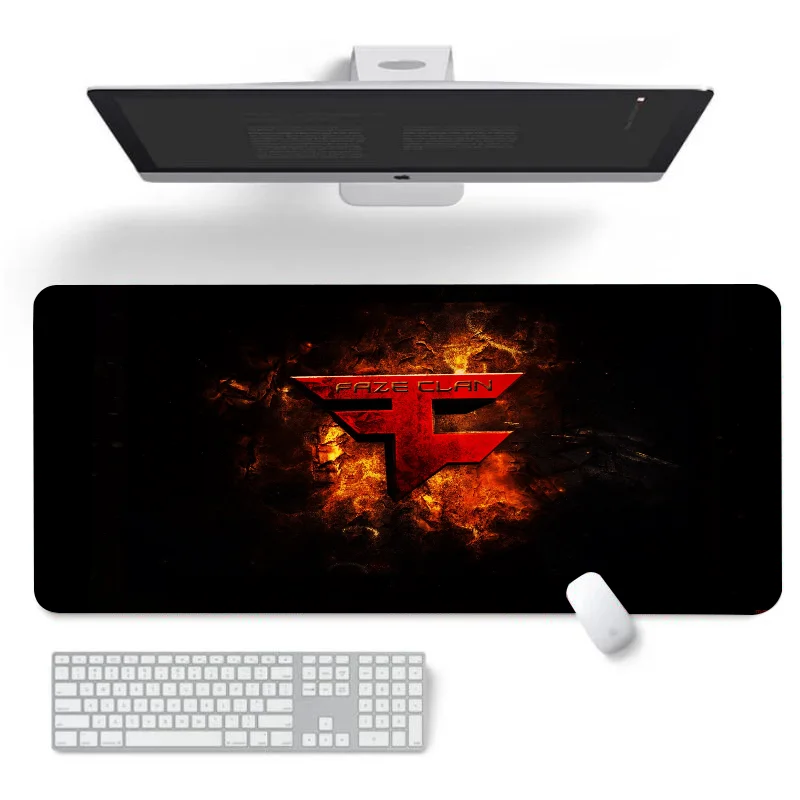 Pc Accessories FAZE Xxl Gaming Mouse Pad Kawaii Mousepad Rgb Desk Protector Keyboard Mat Deskmat Mats Anime Mause Gamer Pads Led