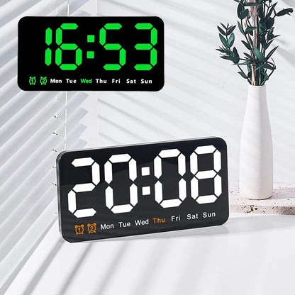 Xiaomi Electronic Wall Clock Temperature Date Table Clock Wall-mounted Dual Alarms Digital LED Clocks for Home Bedroom Voice