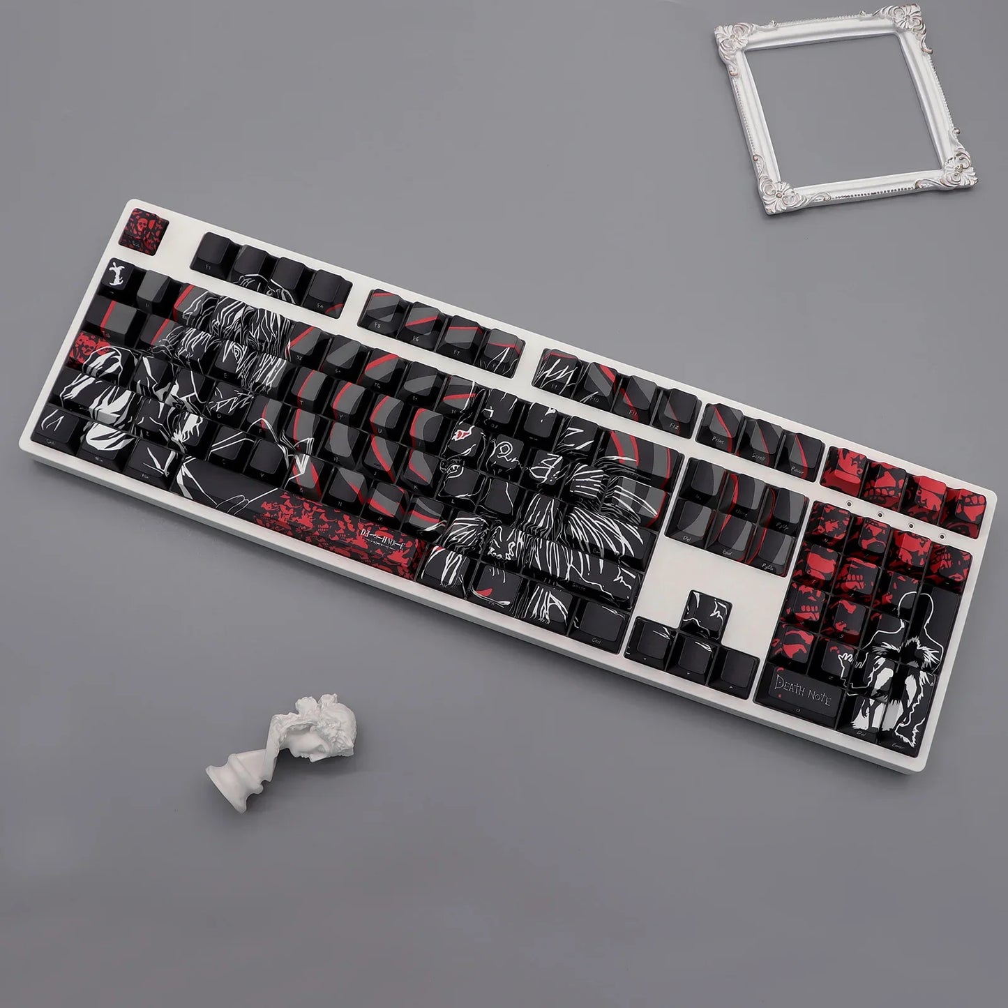 136 Keys Death Note Keycap Cherry Profile PBT Dye Sublimation DIY Keycaps for 61/68/75/96 MX Switch Gaming Mechanical Keyboard