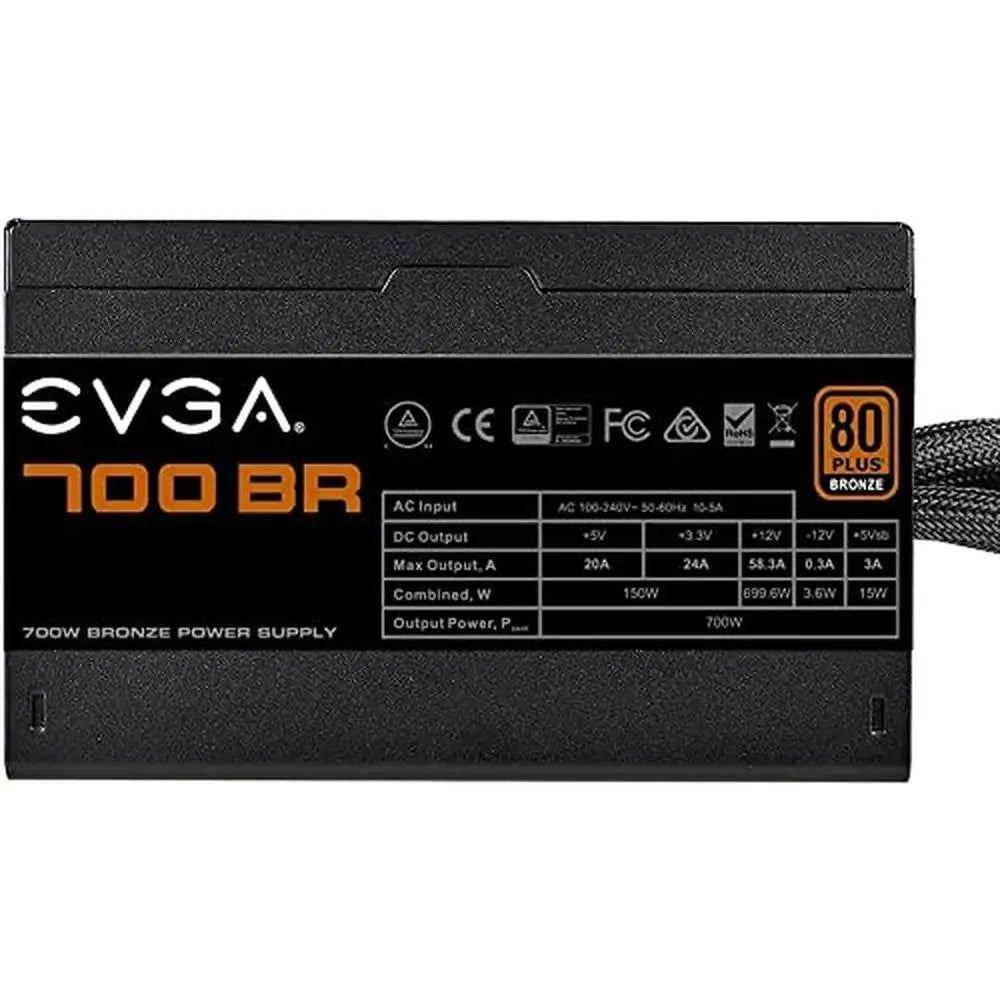 700W  700BR 80 Plus Bronze Power Supply 3 Year  OVP UVP OCP OPP SCP OTP Compatible with Personal Computer PCIe 2x 550mm 670mm