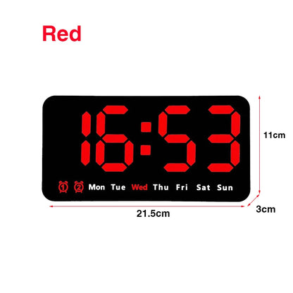 Xiaomi Electronic Wall Clock Temperature Date Table Clock Wall-mounted Dual Alarms Digital LED Clocks for Home Bedroom Voice