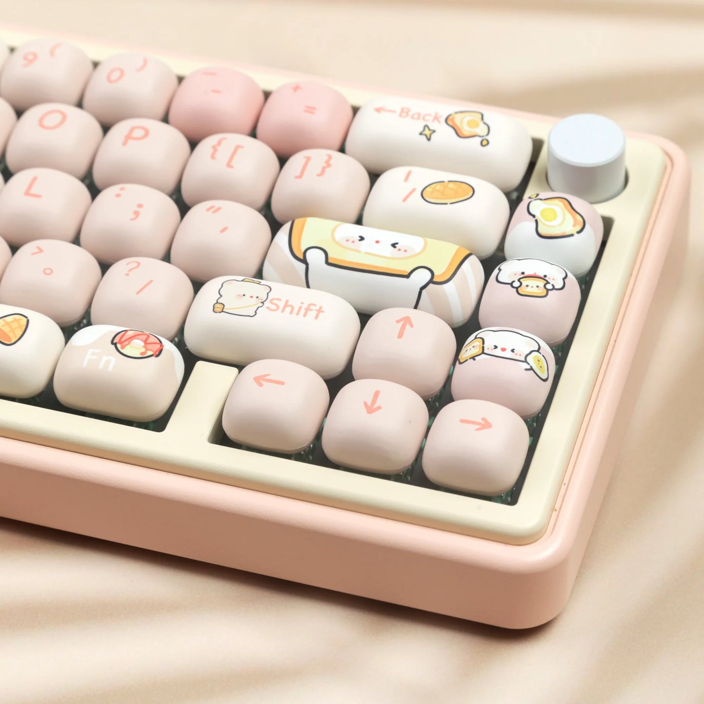 PBT Keyboard Keycap Dye Sublimation MOG 139keys Ergonomics Gaming Customized Cute Accessories For Desktop Office Girls Gifts