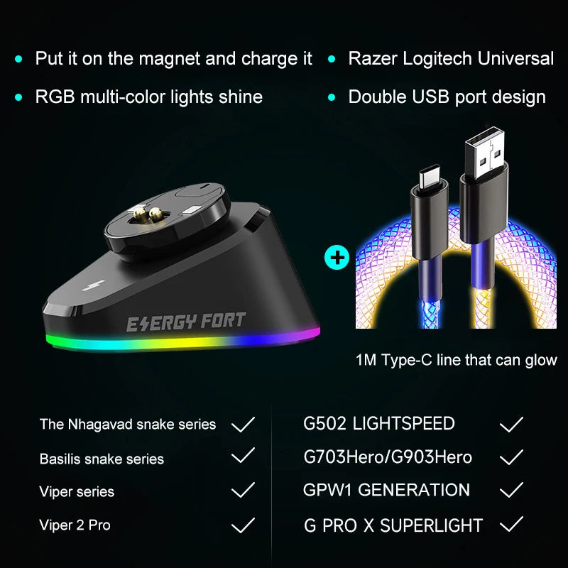 2.4G Wireless Mouse RGB Light Honeycomb Gaming Mouse Rechargeable USB Desktop PC Computers Aouse Laptop Mice Gamer  2022 Cute