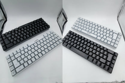 Spanish Keyboard With Ñ ISO Keyboard Spanish English 68 Keys Layout Feel Like Mechanical Type C Wired RGB Backlight Gaming V200