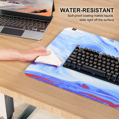 NPET RGB Gaming Keyboard and Large Mouse Pad, 12 Multimedia Keys, XXL Gaming Mouse Pad Desk Pad, Compatible with PC, Laptop