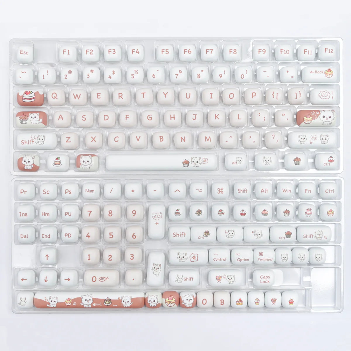 PBT Keyboard Keycap Dye Sublimation MOG 139keys Ergonomics Gaming Customized Cute Accessories For Desktop Office Girls Gifts