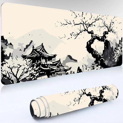 White Black Mouse Pad Kawaii Gaming Computer Mousepad Big Art Deskmat Playmat Laptop Office Accessories Mouse Carpet Mouse Mat