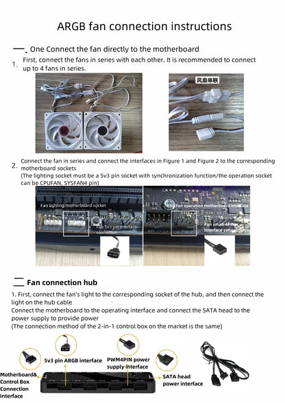 Prism 4RS ARGB CPU Case Fan 120mm Infinity Mirror Design 5V 3PIN Motherboard Lighting Sync 4PIN PWM 800-1800RPM Case Cooler Fan