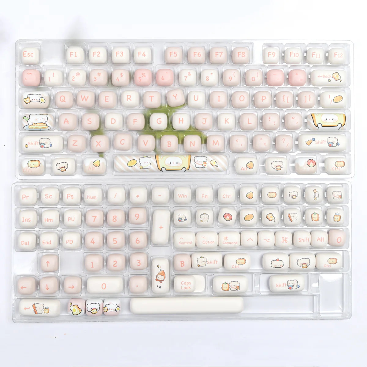 PBT Keyboard Keycap Dye Sublimation MOG 139keys Ergonomics Gaming Customized Cute Accessories For Desktop Office Girls Gifts