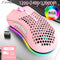 2.4G Wireless Mouse RGB Light Honeycomb Gaming Mouse Rechargeable USB Desktop PC Computers Aouse Laptop Mice Gamer  2022 Cute