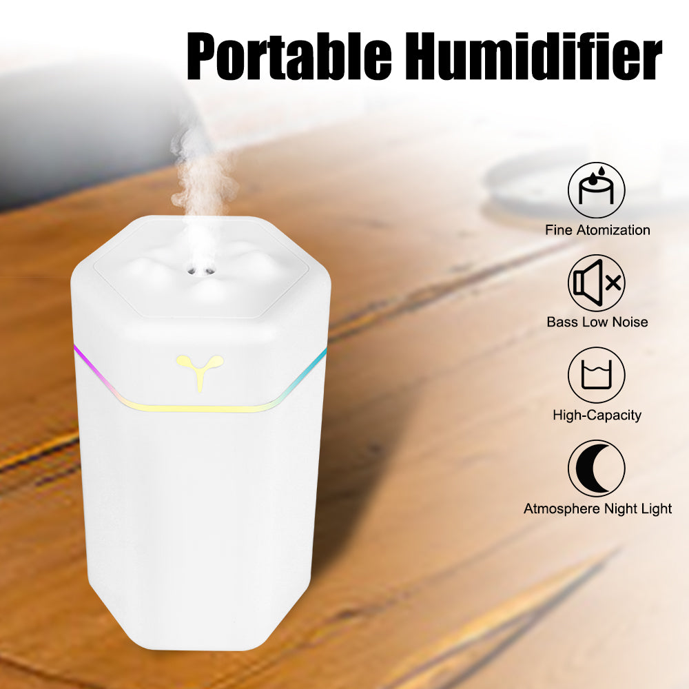 Purifier Cool Mist Sprayer Mini For Home Car with Colorful Night Light Portable USB Aroma Diffuser Electric Air Humidifier